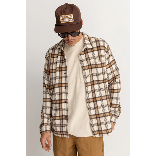 Rhythm Albert Check natural camisa