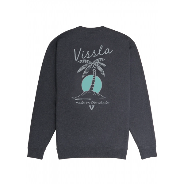 Vissla Coastal Eco crew grey heather sudadera