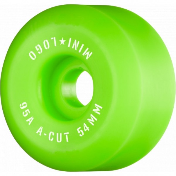 Mini logo A Cut 54mm 95A green ruedas de skateboard