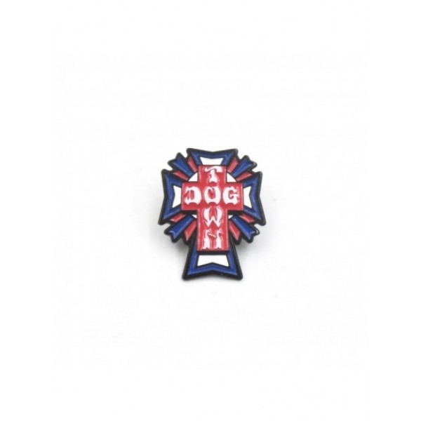 Dogtown Enamel Cross Logo usa 1,25" pin