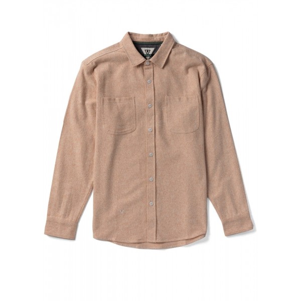 Vissla Shaper Eco Flannel guava camisa