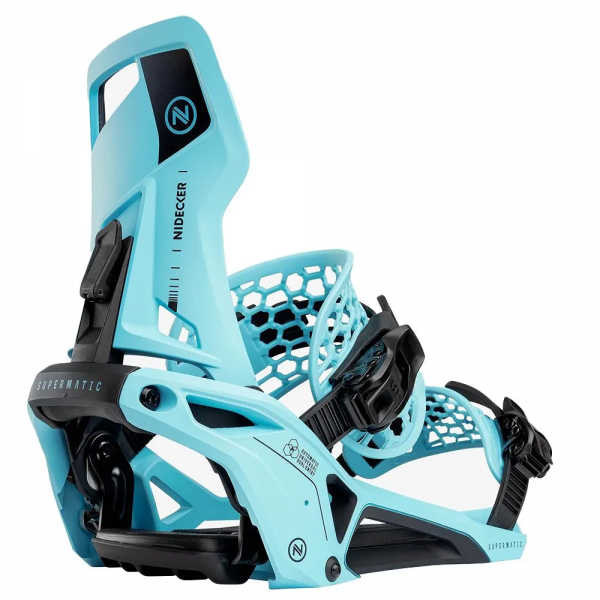 Nidecker Supermatic cyan fijaciones snowboard