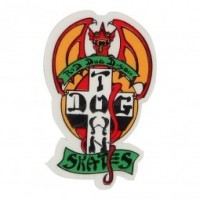 Dogtown Dog red 2" pegatina