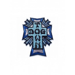 Dogtown Cross Logo blue parche