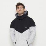 Hydroponic Plow black/heather grey sudadera