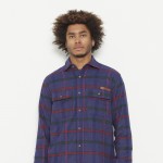 Hydroponic Etna denim check camisa