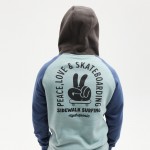 Hydroponic Peace blue/acqua/charcoal sudadera