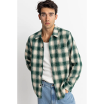 Rhythm Plaid Flannel green camisa