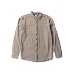 Vissla Shaper Eco Flannel dark sand camisa