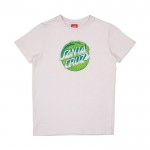 Santa Cruz Stipple Wave Dot Front white camiseta de niño